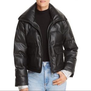 Sunset & Spring Leather Puffer